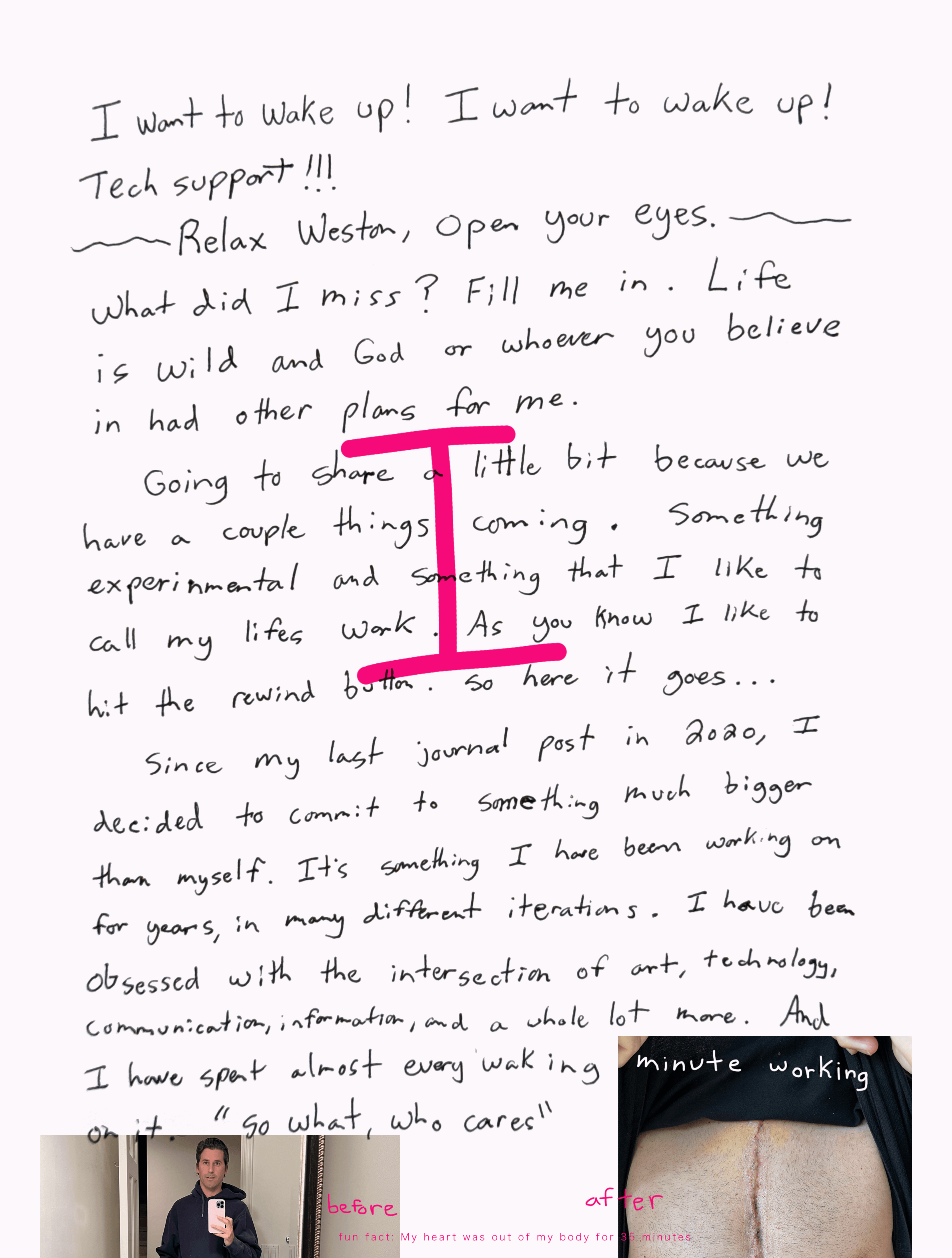 Relax Weston, Open Your Eyes, page 1